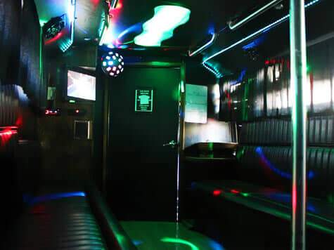 15 Passenger Party Bus Interior